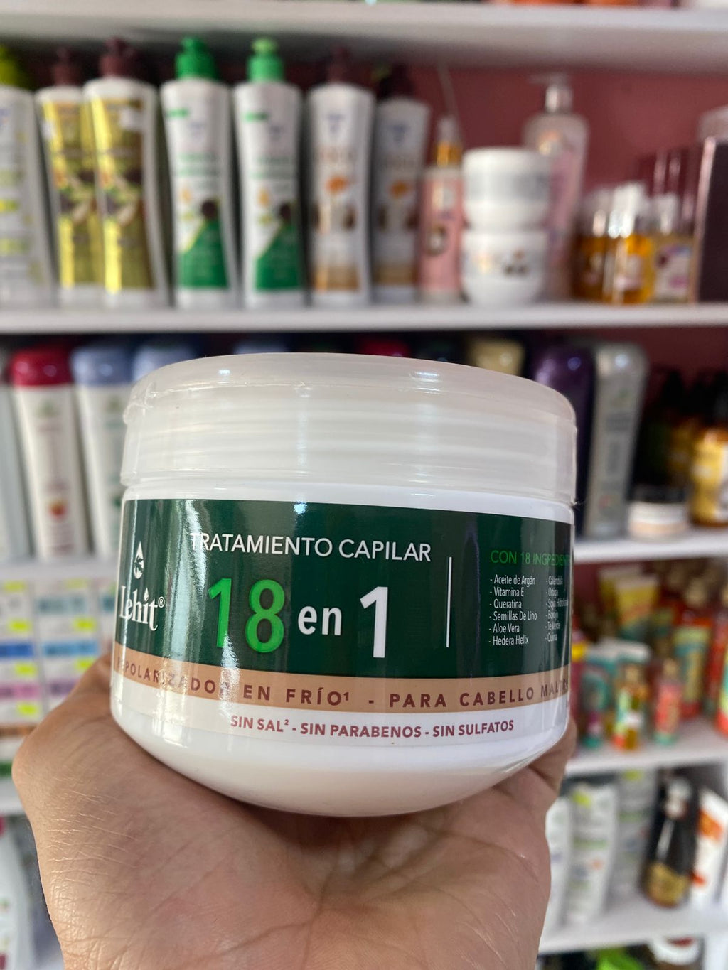 Lehit Tratamiento Capilar 18 en 1 — Repolarizador en Frío para Cabello Maltratado