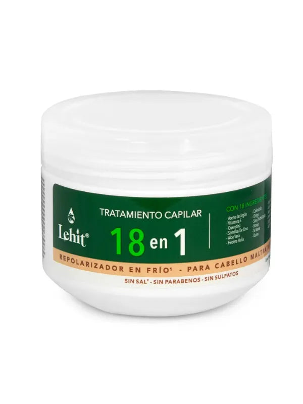 Lehit Tratamiento Capilar 18 en 1 — Repolarizador en Frío para Cabello Maltratado